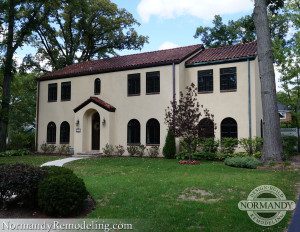 Spanish style home with terracotta roof tiles Spanish style home