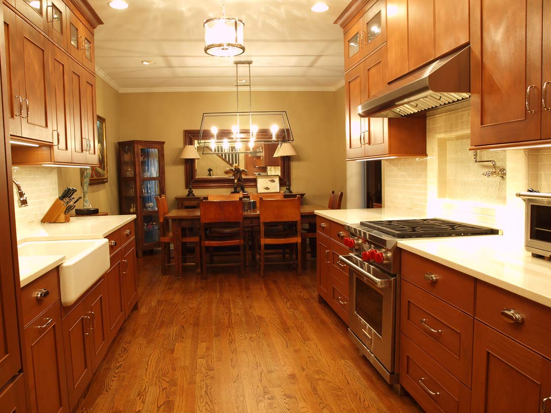 Shaker style galley kitchen